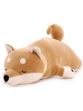 30'' Shiba Inu Plush Stuffed Animal  Sleeping Dog Toy for Kids